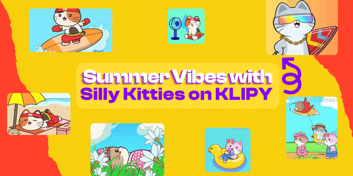 Summer Vibes with Silly Kitties on KLIPY